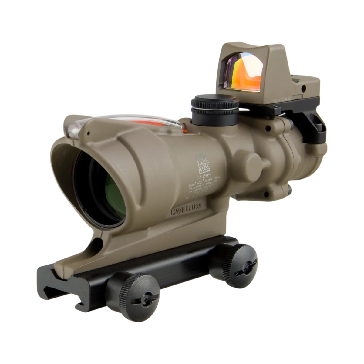 Trijicon ACOG 4×32 BAC Riflescope w/ Trijicon RMR -.223 BDC FDE